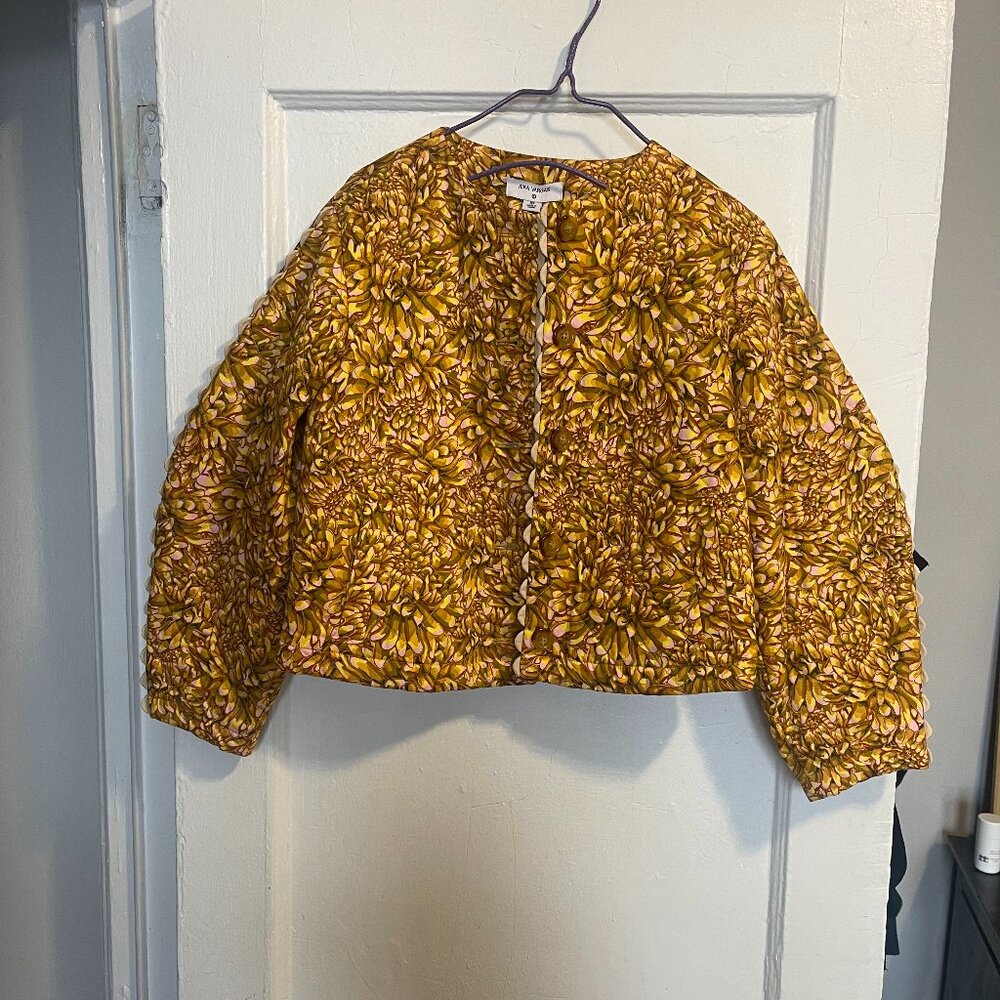 Kika Vargas Floral Yellow Jacket